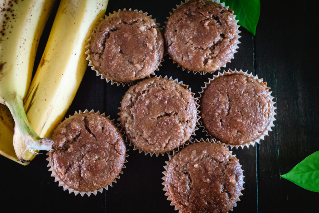 Virtual Twin Birth Coach
photo of fresh baked Banana Muffins for postpartum batch recipes